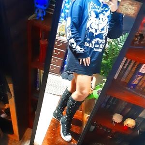 knee high converse size 10
